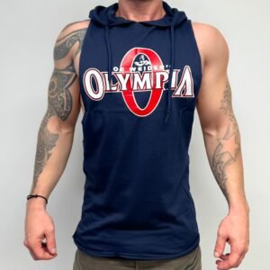 Men's Sleeveless Hoodie Dark Blue