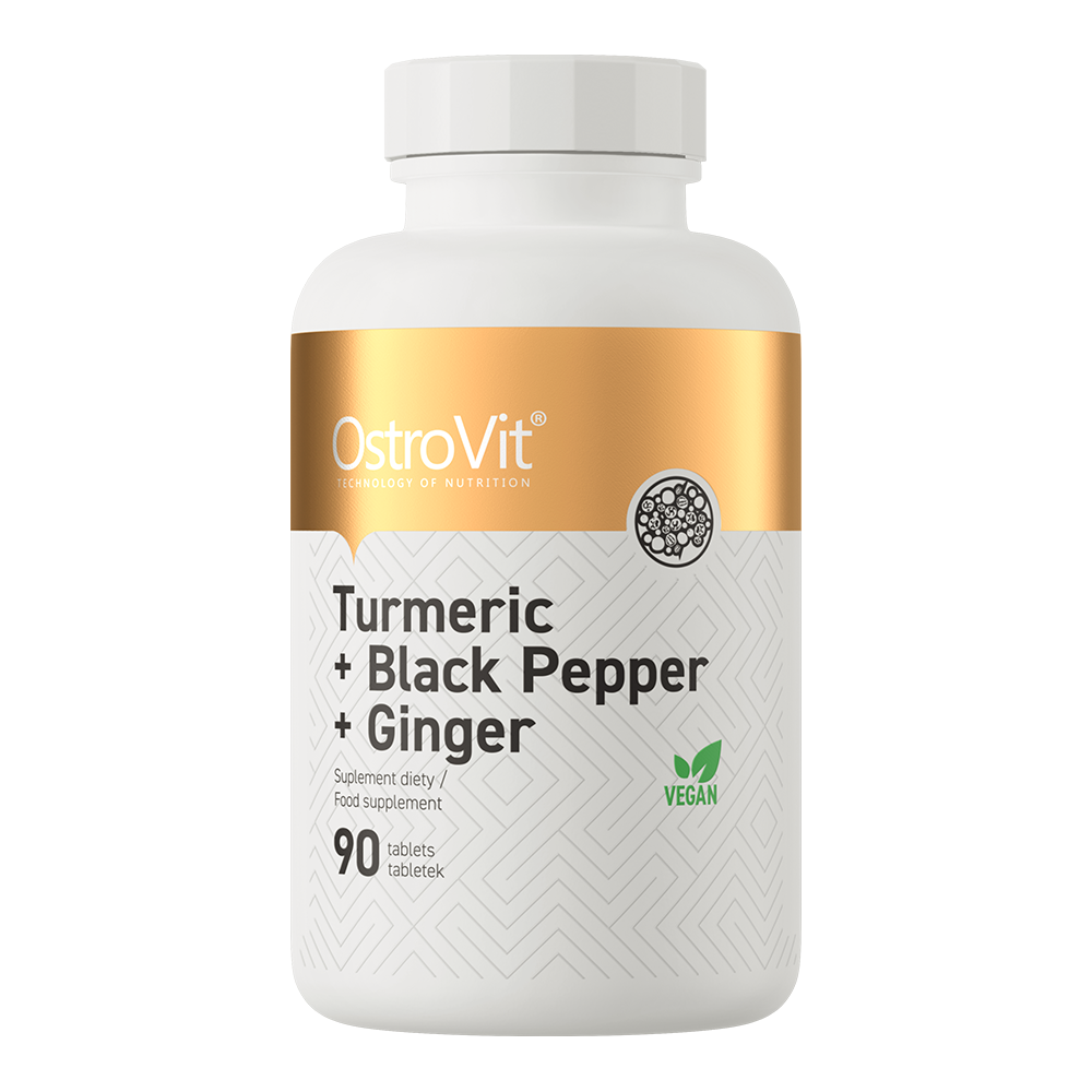 OstroVit Turmeric + Black Pepper + Ginger 90 tablets