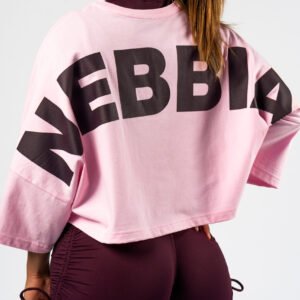 Oversized Cropped Tee JUST FLOW 431 Pink
