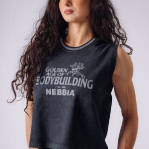 NEBBIA x Olympia Oversized Tank Top 939 Black