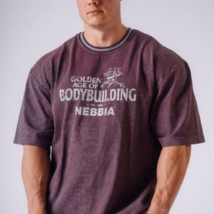 NEBBIA x Olympia Heavyweight Cotton T-Shirt 941 Bordo