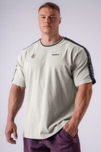 NEBBIA x Olympia Muscle Cover T-Shirt 942 Light Grey