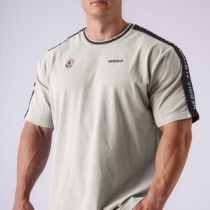 NEBBIA x Olympia Muscle Cover T-Shirt 942 Light Grey
