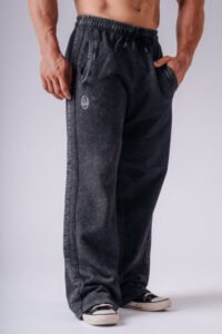 NEBBIA x Olympia Relaxed Sweatpants 949 Black