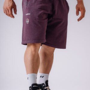 NEBBIA x Olympia Relaxed Sweat Shorts 950 Bordo